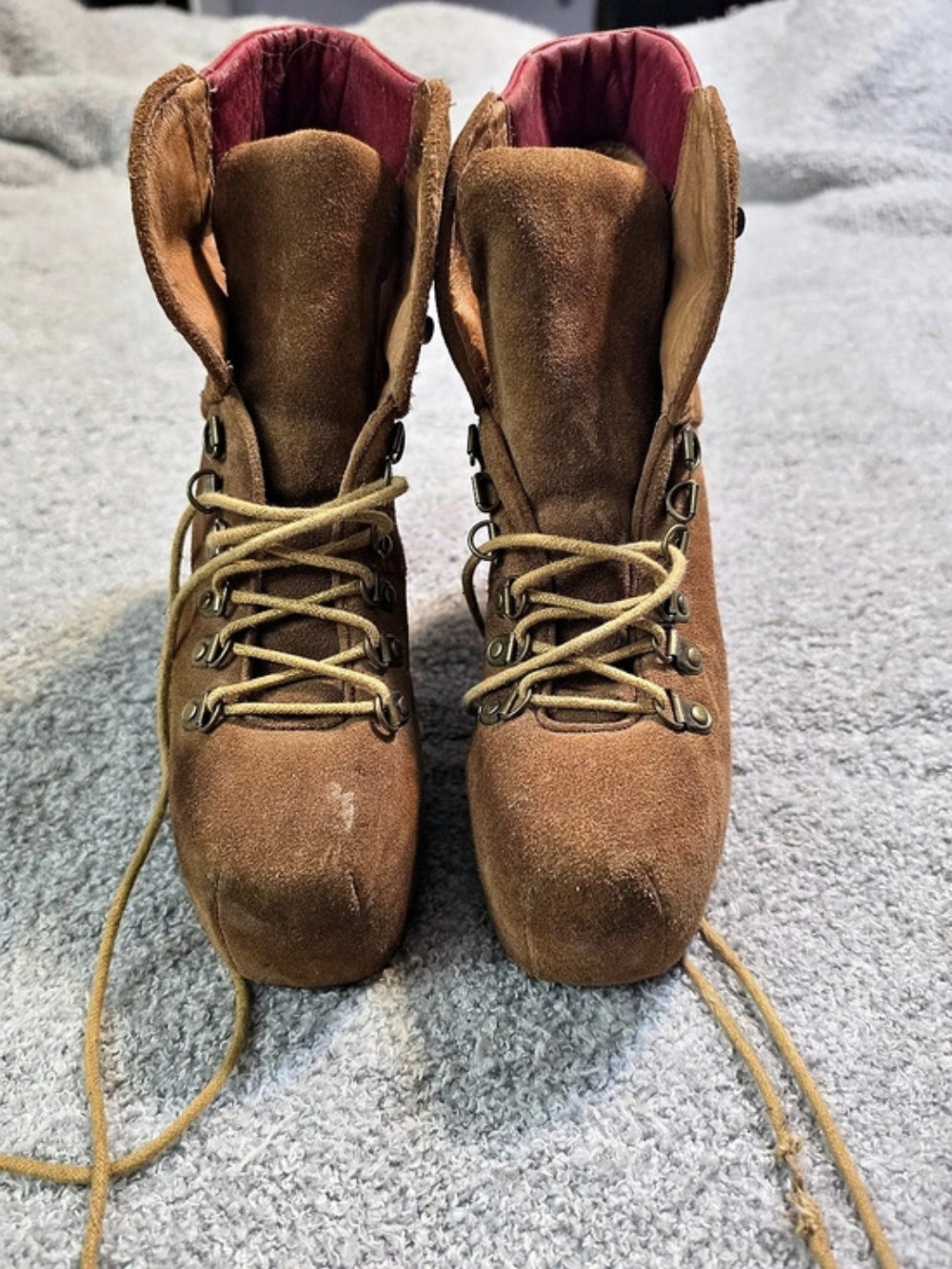 Jeffrey Campbell Havana Brown Leather Heeled Boots